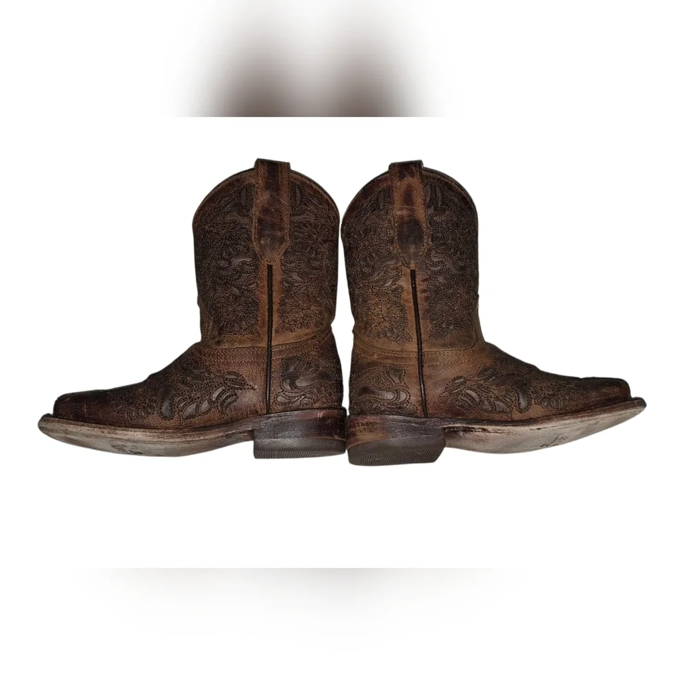 Texas Country Kids Western Cowboy Boots - Brown